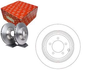 Tarcze Hamulcowe 2szt Chrysler Tył Sebring 2,0crd