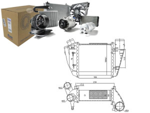Intercooler Audi A4 2.5d 11.00-05.06 Nissens