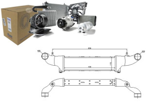 Intercooler Mercedes C T-model (s202) C (w202) Clk