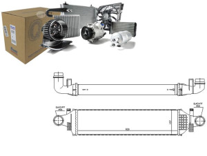 Intercooler Mercedes E T-model (s210) E (w210) 3.2