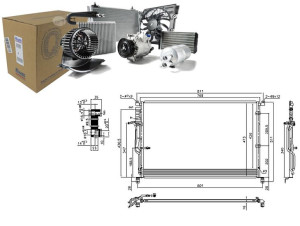 Skraplacz Klimatyzacji Audi A8 2.8-6.0 10.02-07.10