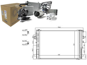 Skraplacz Klimatyzacji Mercedes A (w176) B (w245)