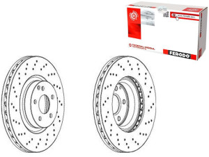 Tarcze Hamulcowe 2szt. Mercedes S (w221) 2.2d-5.5