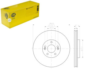 Komplet Tarcz Hamulcowych [hella]