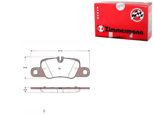 Klocki Hamulcowe Porsche Panamera 09- Tył Zimmerma