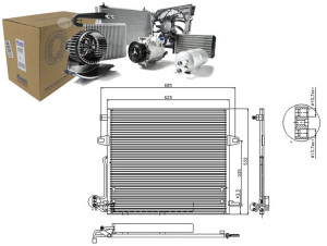 Skraplacz Klimatyzacji Mercedes M (w164) 4.0d 02.0