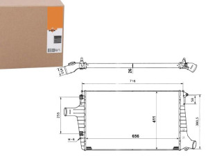 Intercooler Vw A6 2,5 Tdi 97- Nrf