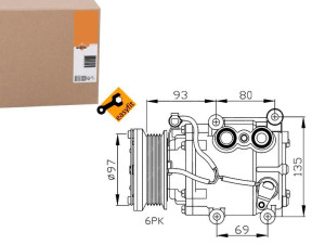 Sprężarka Klimatyzacji Ford Mondeo Scroll-90v Nrf