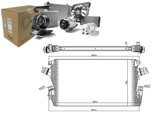 Intercooler Opel Nissens
