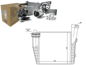 Intercooler Audi Q7 Porsche Cayenne Vw Touareg 3.2