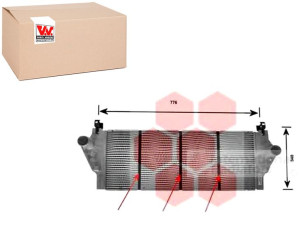 Intercooler Renault Van Wezel