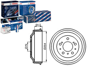 Bębny Hamulcowe Fiat Tył Ducato 1,9-2,8 Tdi 94-02