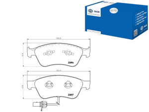 Klocki Hamulcowe Hella Pagid 4e0698151j 4e0698151a