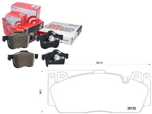 Klocki Hamulcowe Bmw 5 F10 F18 M5 11- Przód Brembo
