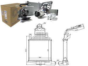 Intercooler Opel Nissens