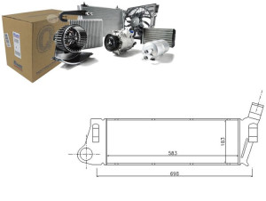 Intercooler Renault Grand Scenic Ii Megane Ii Scen