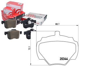 Klocki Hamulcowe Land Rover Range Rover 69-85 Tył