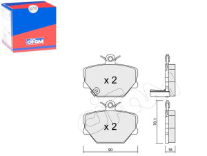 Klocki Hamulcowe Smart 98-04 Cifam