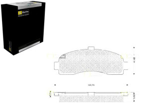 Klocki Hamulcowe Nissan Micra 1 Kpl Starline Starl