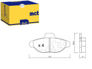 Klocki Hamulcowe Metelli 5892786 46565733 71738134