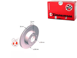 Tarcze Hamulcowe 2szt Bmw 3 E90 05-07 Zimmermann