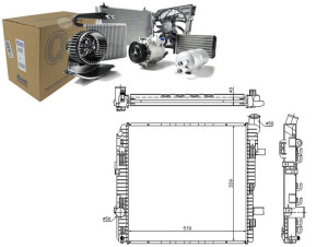 Chłodnica Silnika Mercedes Vario Om900.917-om904.9