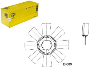 Wiatrak Wentylatora (śr. 680 Mm Ilość Łopat 8) Mer
