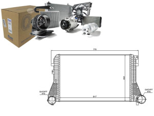 Intercooler Volvo Xc90 I Vw Passat Tiguan 1.8-2.9