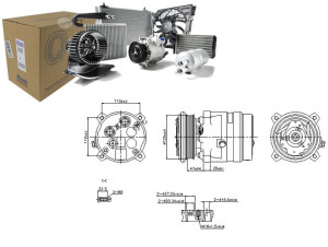 Sprężarka Klimatyzacji Alfa Romeo 145 146 Fiat Bra