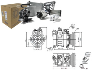 Sprężarka Klimatyzacji Alfa Romeo 156 166 Fiat Mar