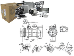 Sprężarka Klimatyzacji Bmw 3 (e36) 5 (e34) 7 (e32)
