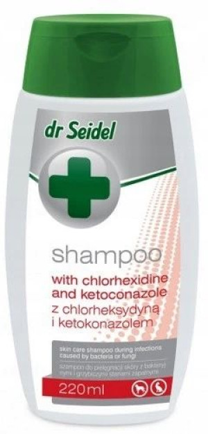 Dr Seidel Szampon dla kotów z Chlorheksydyną 220ml