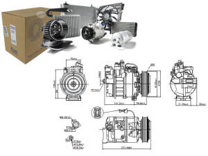 Sprężarka Klimatyzacji Saab 9-5 1.9d-3.0d 09.97-12