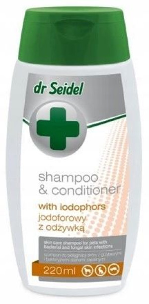 DR SEIDEL Szampon Psów Jodoforowy z Odżywką 220ml