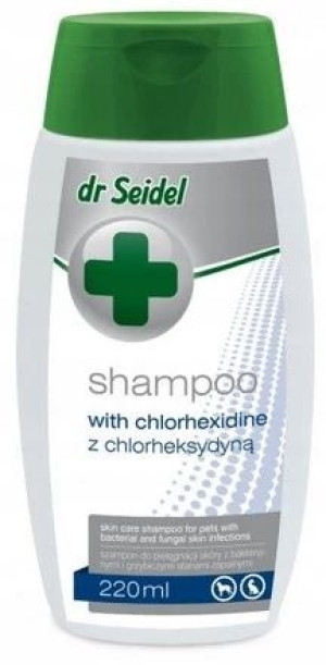 DR SEIDEL Szampon dla psów z Chlorheksydyną 220ml