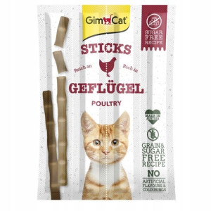 GIMCAT STICKS przysmak dla kota drób wątróbka 4szt