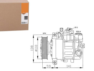 Sprężarka Klimatyzacji Audi A4 2000-2004 Nrf