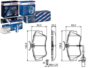 Klocki Hamulcowe Vw Przód T4 90- Z Czujnikiem Bosc