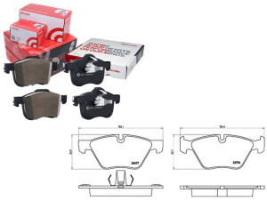 Klocki Hamulcowe Bmw 5 F10 10- Przód Brembo
