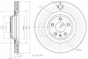 Tarcze Ham. 2szt Vw P. A6 04- 347mm Maxgear