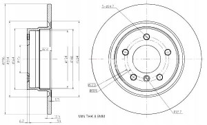 Tarcze Ham. 2szt Bmw T. E87 E90 Maxgear