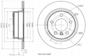 Tarcze Ham. 2szt Bmw T. F20 10- 114-118 Maxgear