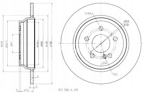 Tarcze Ham. 2szt Mercedes T. W220 98- Maxgear