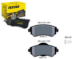 Klocki Hamulcowe Citroen C4 1,2-1,6 09- Textar