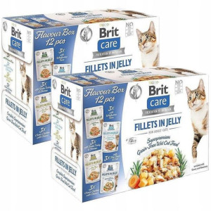 Brit Care Cat FJ Flavour Box in Jelly Pouch 24x85g