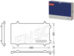 Skraplacz Klimatyzacji Citroen Fiat Peugeot Denso