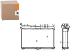 Nagrzewnica Bmw E36 91- +ac Nrf