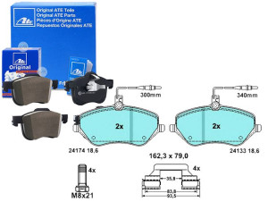 Klocki Hamulcowe Ceramiczne Citroen C5 Iii C6 Peug
