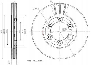 Tarcze Ham. 2szt Kia P. K2500 K2700 Maxgear