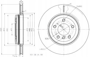 Tarcze Ham. 2szt Bmw T. E60 E61 Maxgear